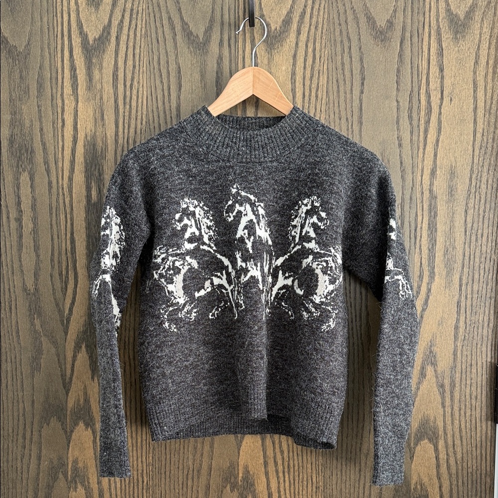 MINKPINK • Cropped Mock Neck Knit Sweater